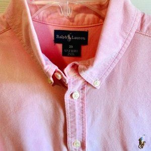 Polo Ralph Lauren Boy's Size 20 Dress Shirt